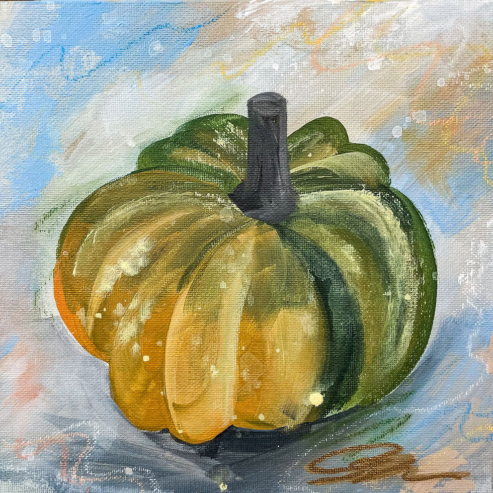Thumbnail: 8x8 Original Paintings | Pumpkins