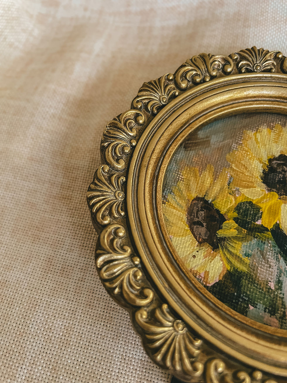 Thumbnail: Framed Original Painting | Trio of Suns
