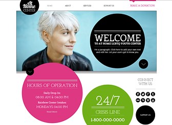 Youth Center Website Template Wix