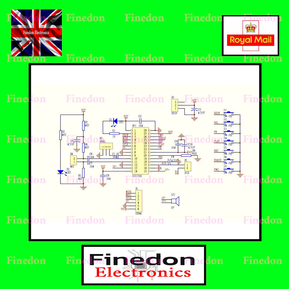 Thumbnail: ISD1760 Series Voice Record / Playback ISD1700 Series Board