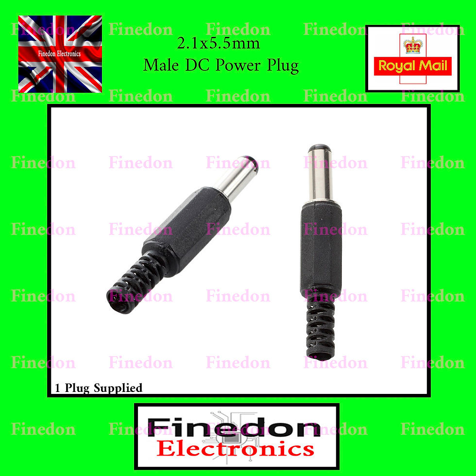 Standard Barrel 2.1mm x 5.5mm Male Power Plug Jack DC Connector