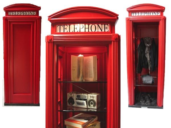 CABINA TELEFONICA INGLESE IN LEGNO SU MISURA