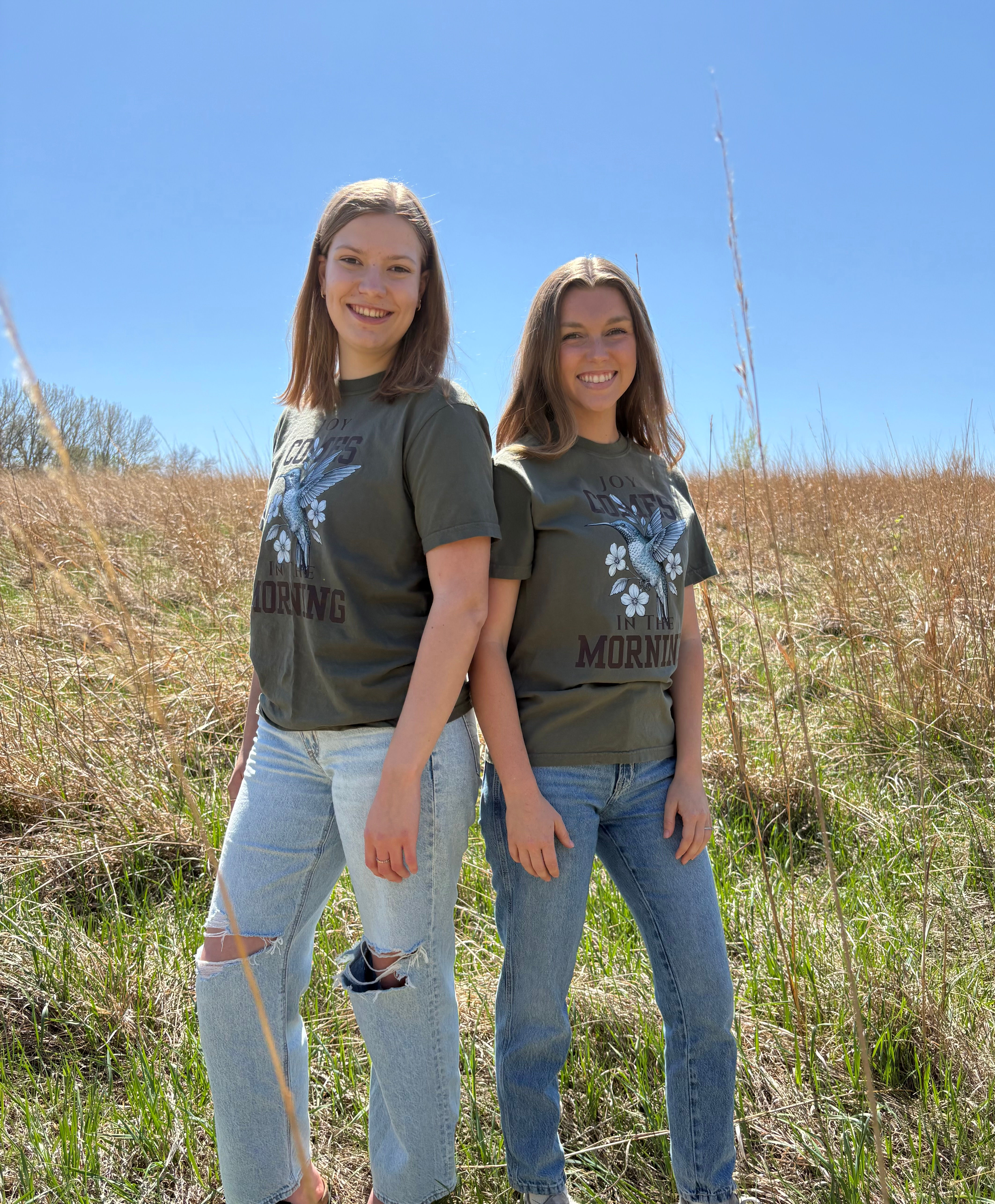 JOY COMES IN THE MORNING TEE
