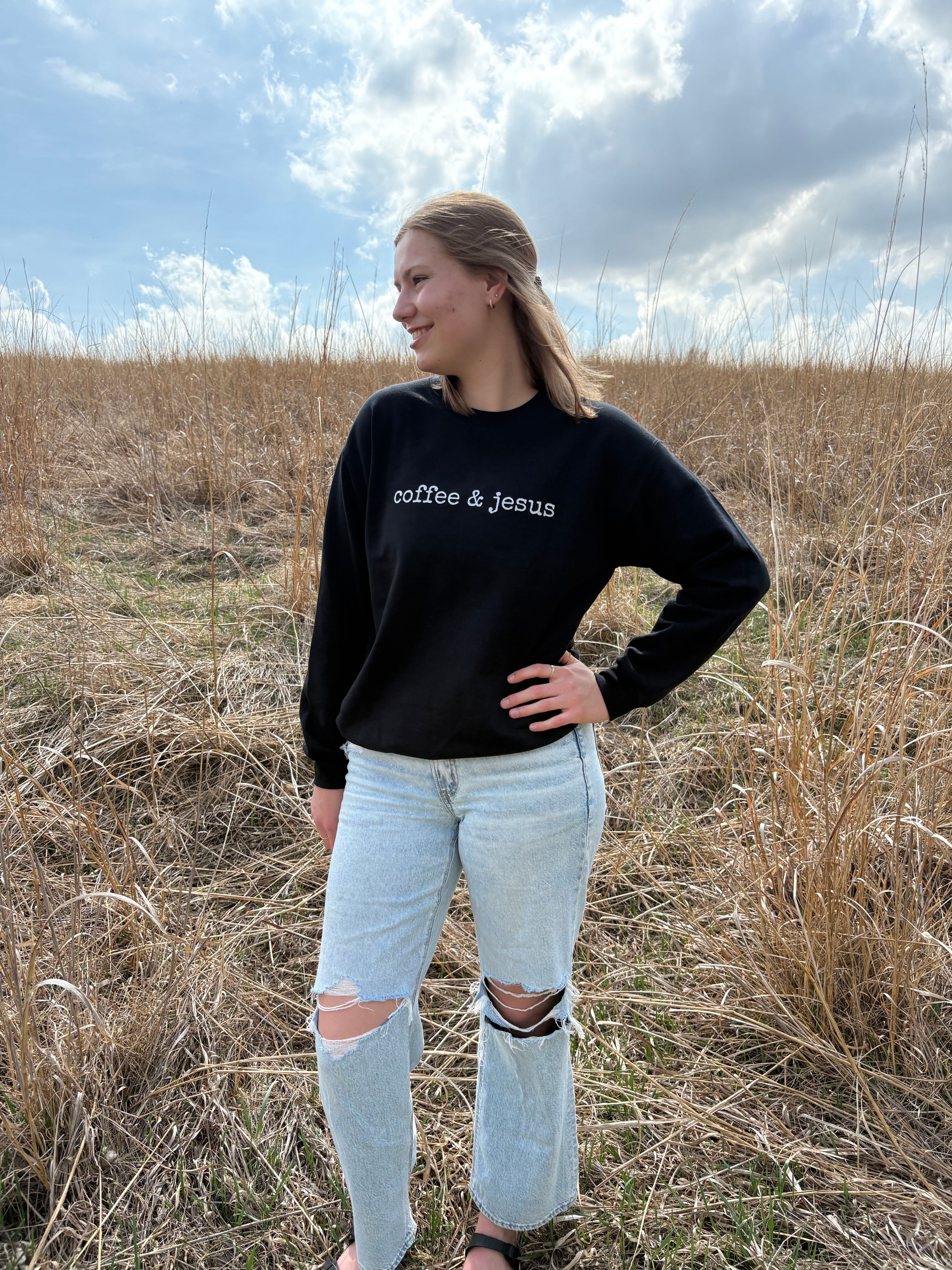 COFFEE & JESUS CREWNECK