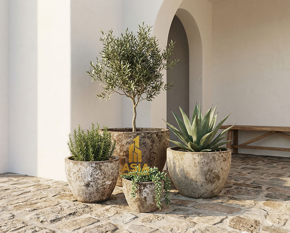 vietnam pots, rustic pottery pots