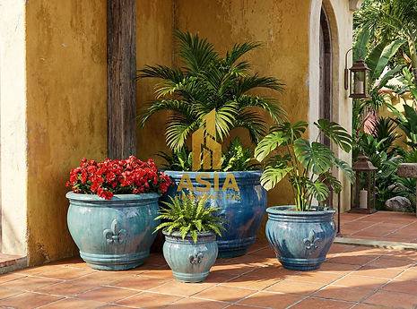 Glazed Oudoor Pottery, Vietnamese Poterry Pots