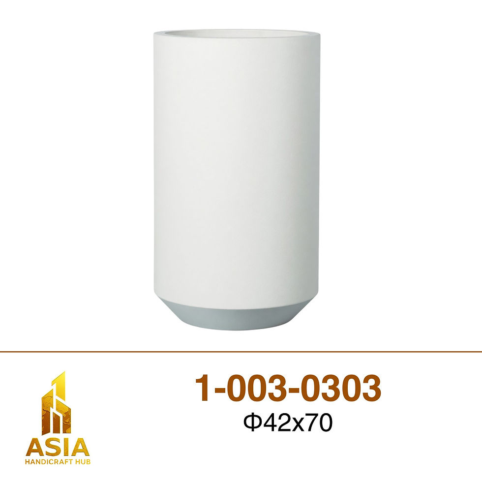 Modern Tall Cylinder Cement Planters