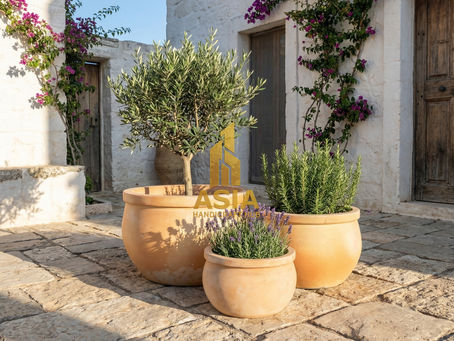 Extra large plant pots, Vietnamese Terracotta