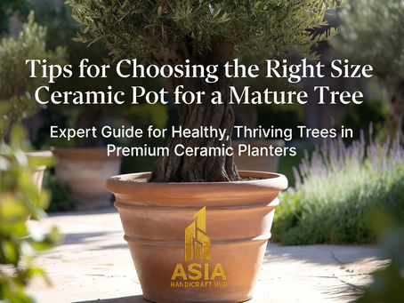 large ceramic flower pots
