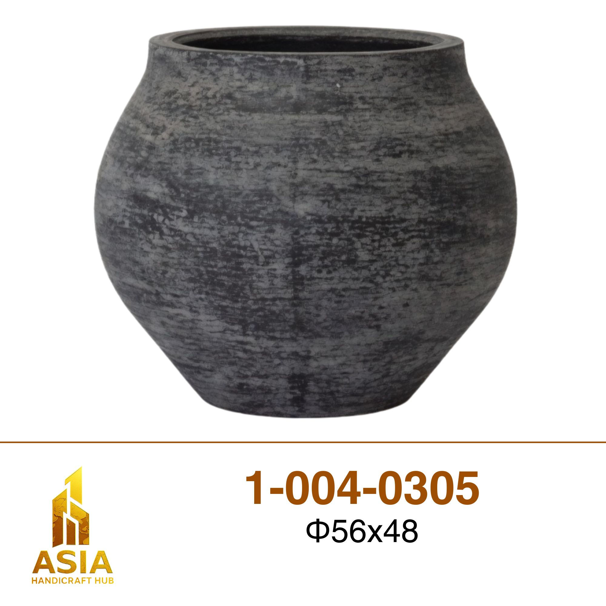 Large rounded bulbous Fibreglass Planters | 1-004-0305
