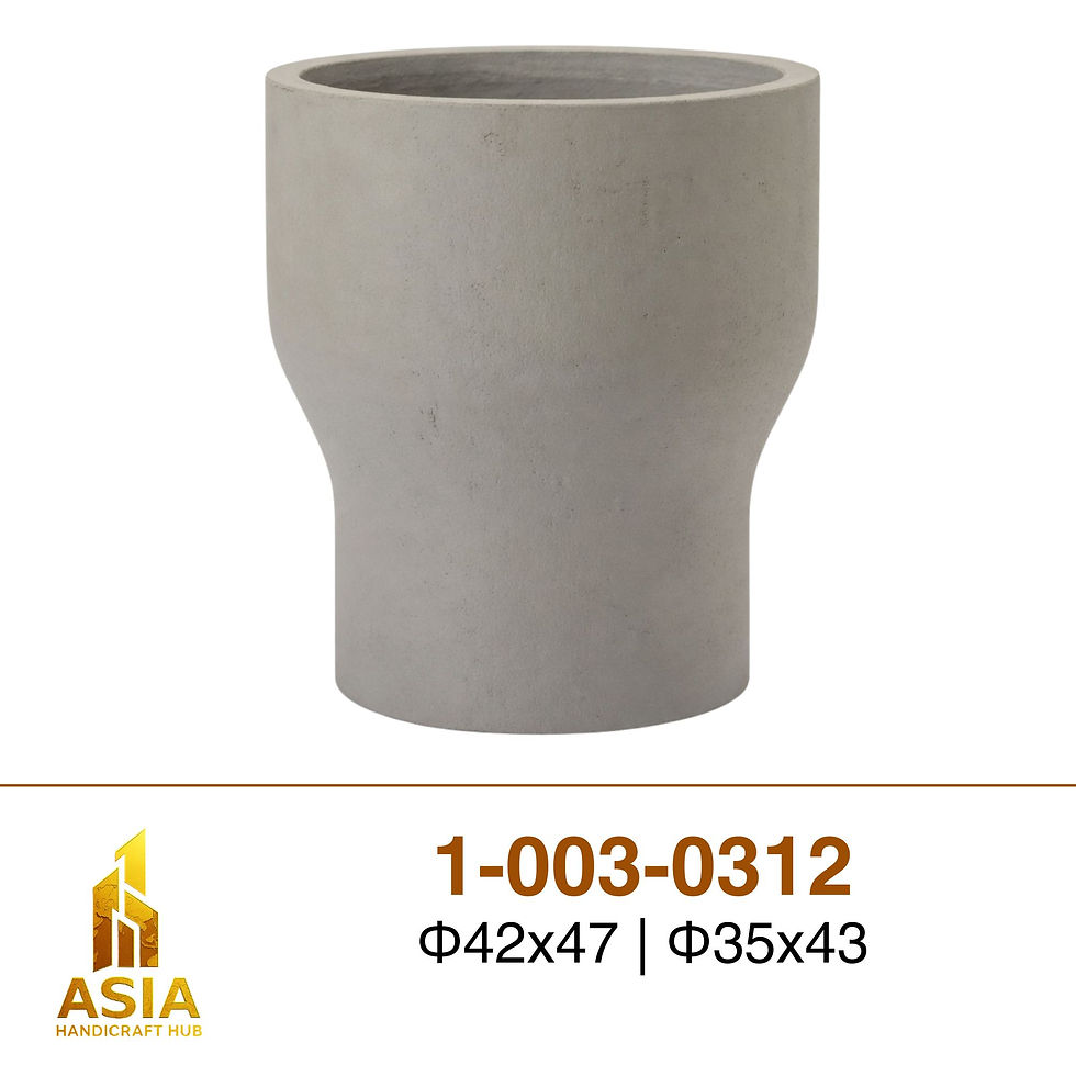 Hourglass-shaped waisted Cement Planters