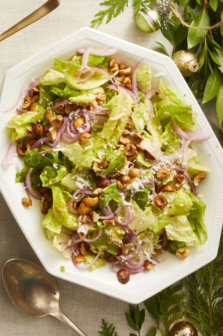 ENSALADA ROMANA CON VINAGRETA Y PECORINO
