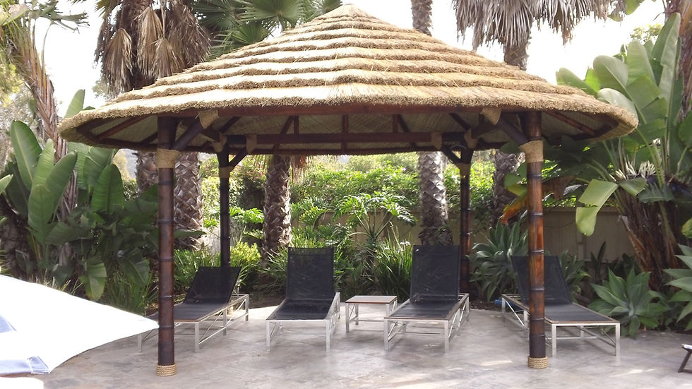 Thumbnail: 11' AFRICAN THATCH ROUND HUT