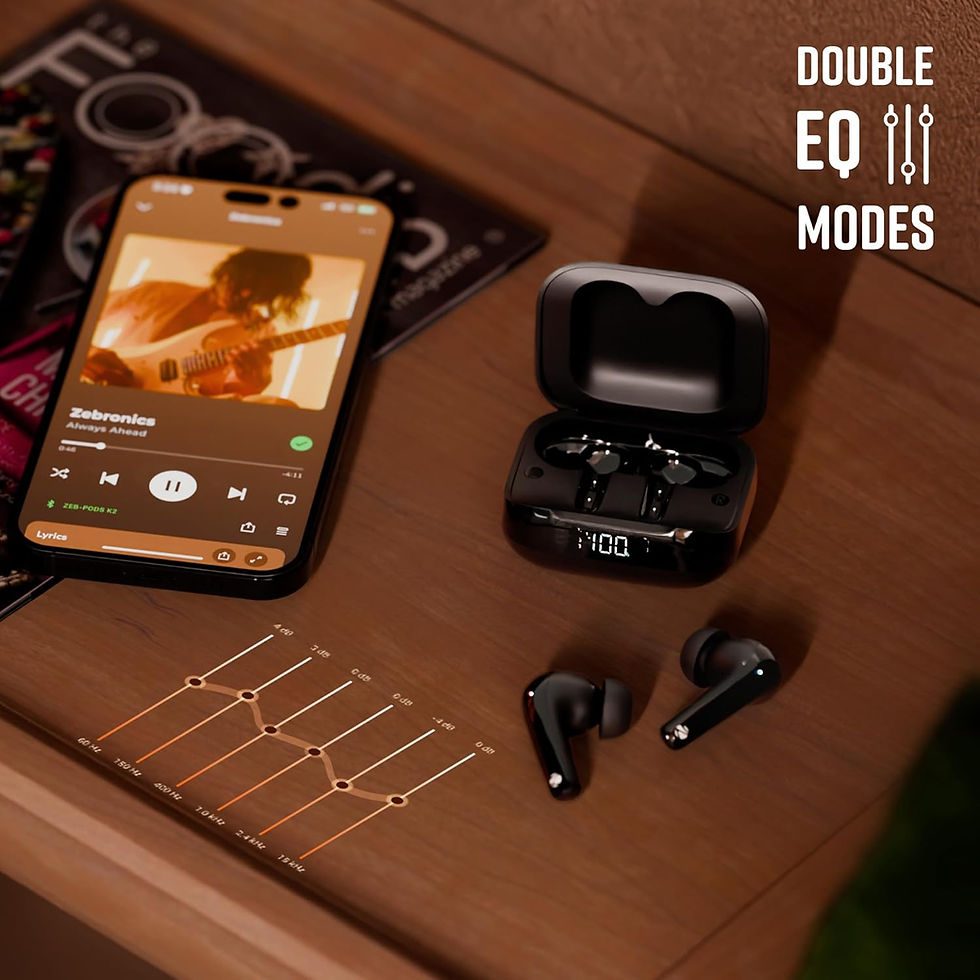 Thumbnail: Earbuds | ZEBRONICS | PODS K2 | D1429 | MRP Rs. 4499