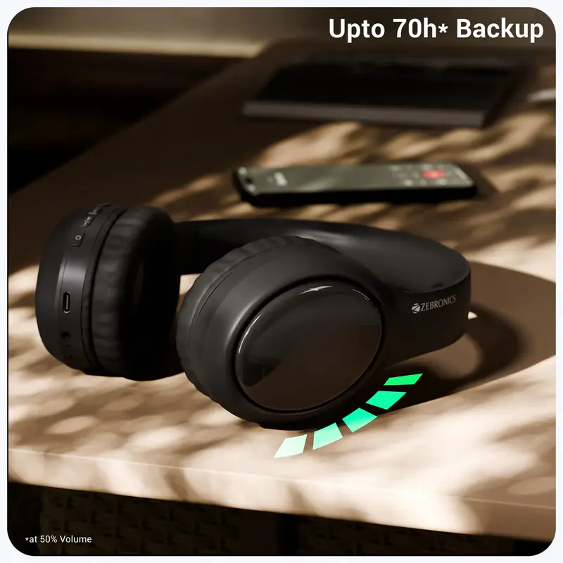 Thumbnail: Headphones | ZEBRONICS |  Zeb Paradise Plus  | D1260 | MRP Rs. 1999