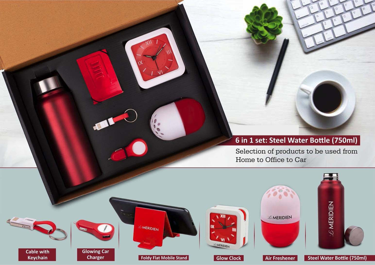 Dgp-Pp-61A-6 In 1 Set: Steel Water Bottle (Rs.1001 - Rs.2000);DGP PPPP