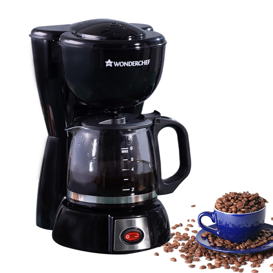 Wonderchef Onyx Brew Coffee Maker | 750 ml | 600W | D2560 | MRP Rs. 2800