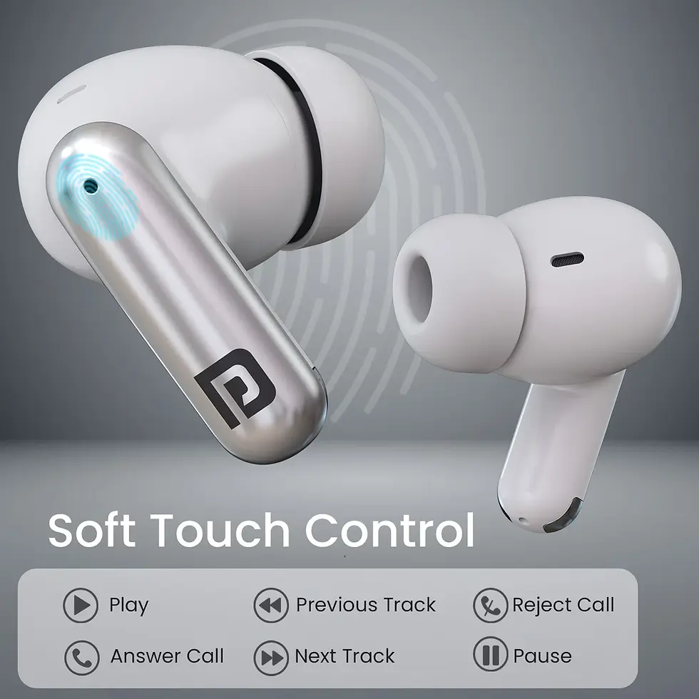 Thumbnail: PORTRONICS | Twins One Plus in Ear TWS Earbuds | D1330 | MRP Rs.  2499