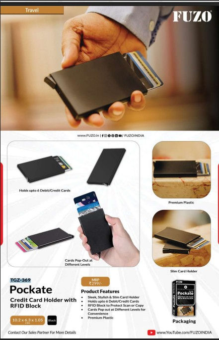 Thumbnail: Pockate  | Business Card Holders |  FZO | - | TGZ-369 | D126