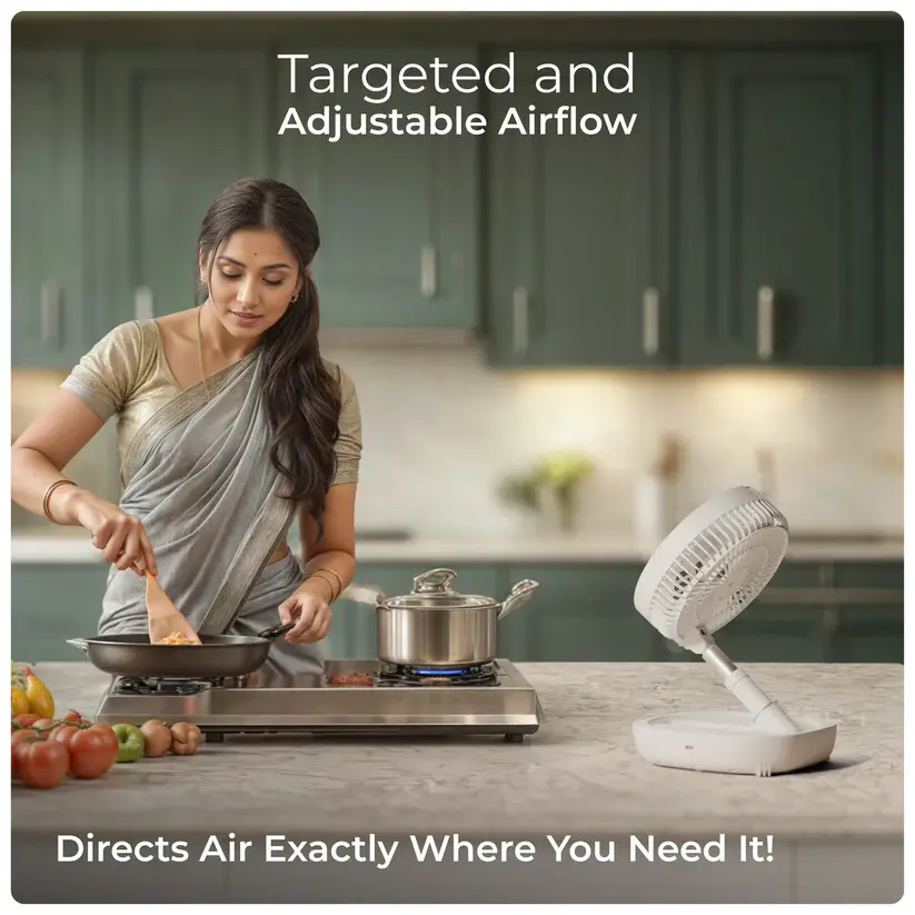 Thumbnail: Air Storm II|Fan (rechargeable)|XECH|D1990|MRP Rs. 4499