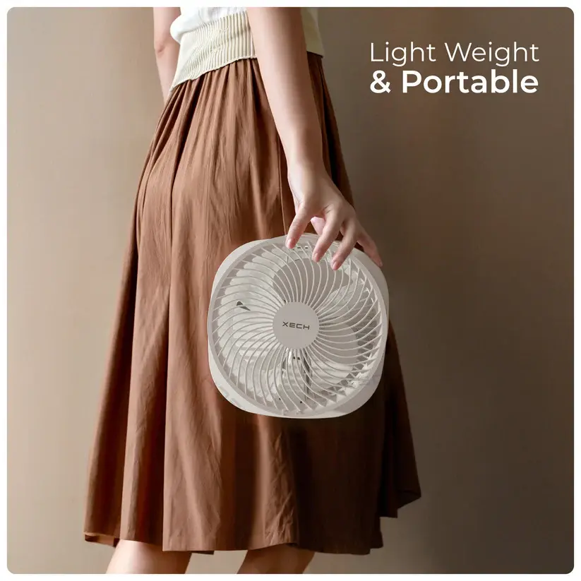 Thumbnail: Air Storm II|Fan (rechargeable)|XECH|D1990|MRP Rs. 4499