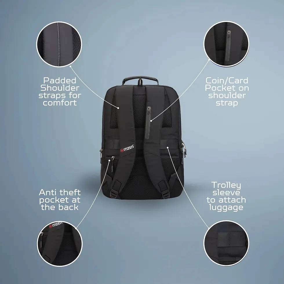 Thumbnail: CITIZEN | Backpack | Business Pro 40 | 15.6" | 2 COMPT |30L |D1670 |MRP Rs. 2999