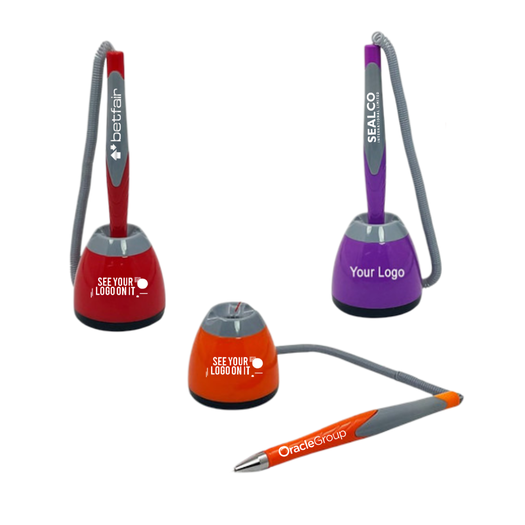 Deskstick Pen Stand With Attached Spring Wire | TEMA | H1707 | D48