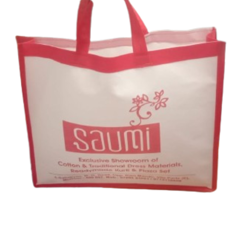 Thumbnail: Non-Woven Tote Bag | Dual Colour | 16 x 14 x 6  inches  |BBZ | D60