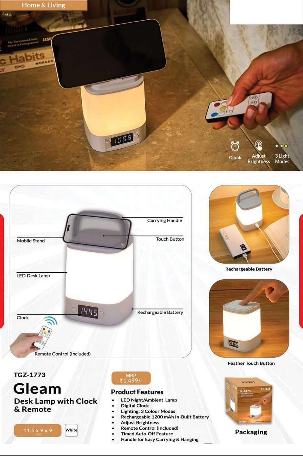 Thumbnail: LED Desk Lamps |  FZO | - | TGZ-1773 | D674