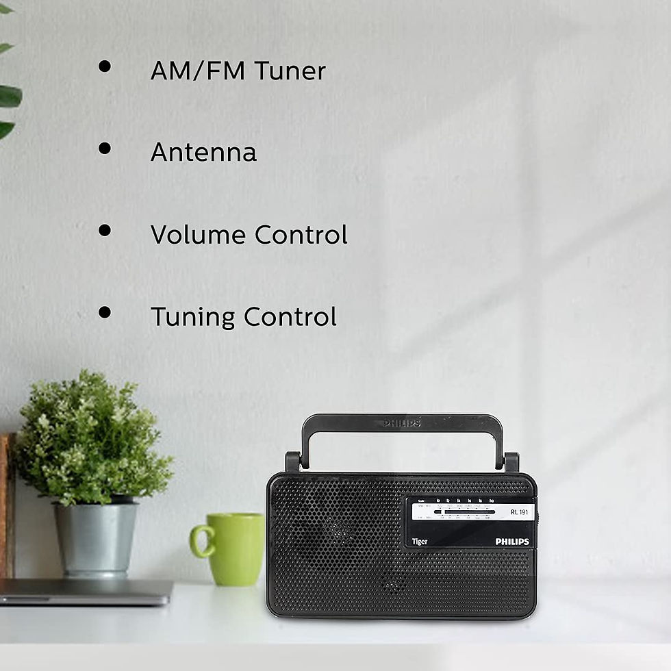 Thumbnail: PHILIPS | Portable Radio with MW/FM Bands | RL191/94 | D1616 | MRP Rs. 1399