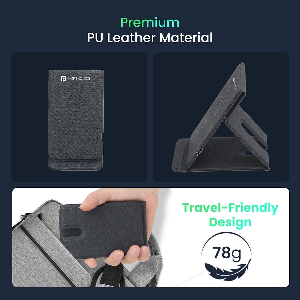 Thumbnail: Portronics Freedom Fold 15W Foldable Wireless Charger | D1280