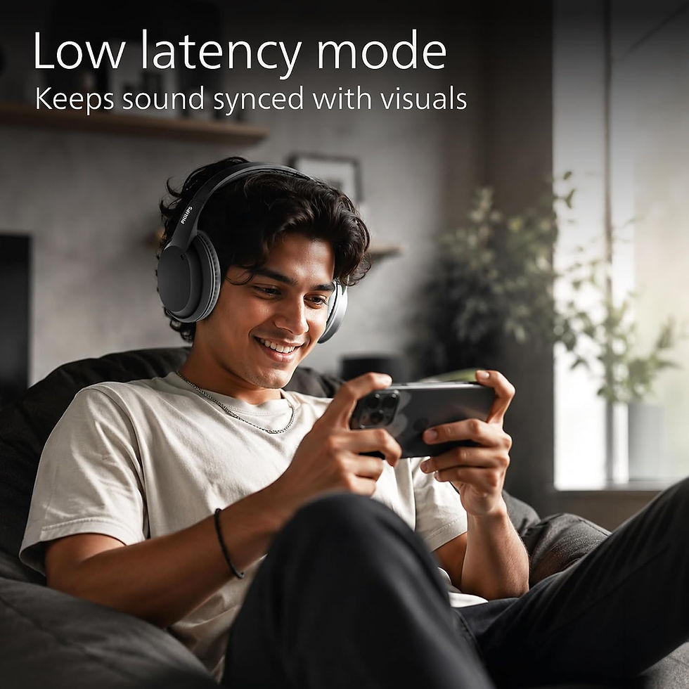 Thumbnail: PHILIPS | Wireless Bluetooth Headphones with Mic | TAH4050 | D1850 |MRP Rs. 3999