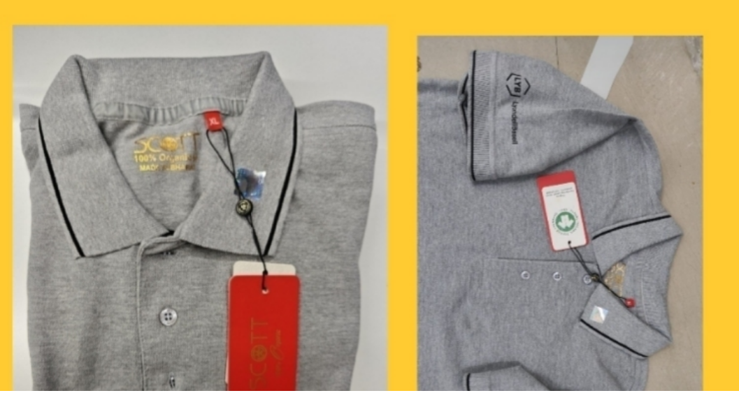 Tshirt scot polo sp04 grey with black tipping