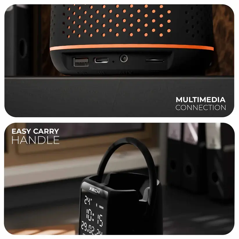 Thumbnail: Deskboss Dark Edition|Bluetooth Speakers|XECH|D1990|MRP Rs. 3999