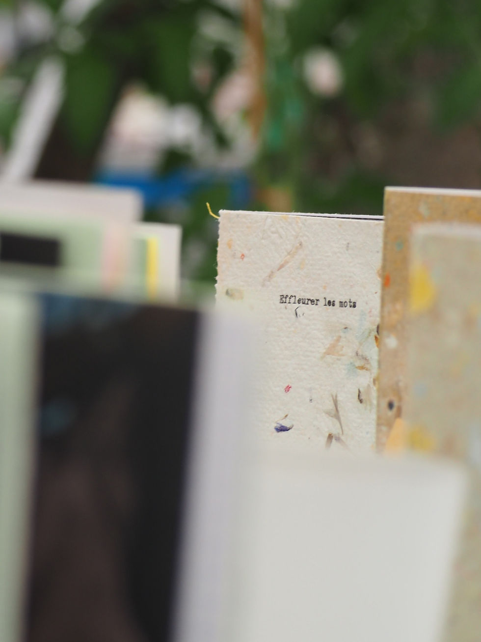 Miniature : EFFLEURER LES MOTS - carnet de poésie papier artisanal fleurs française