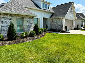 MowDat Lawn Care. Freshly mowed lawn