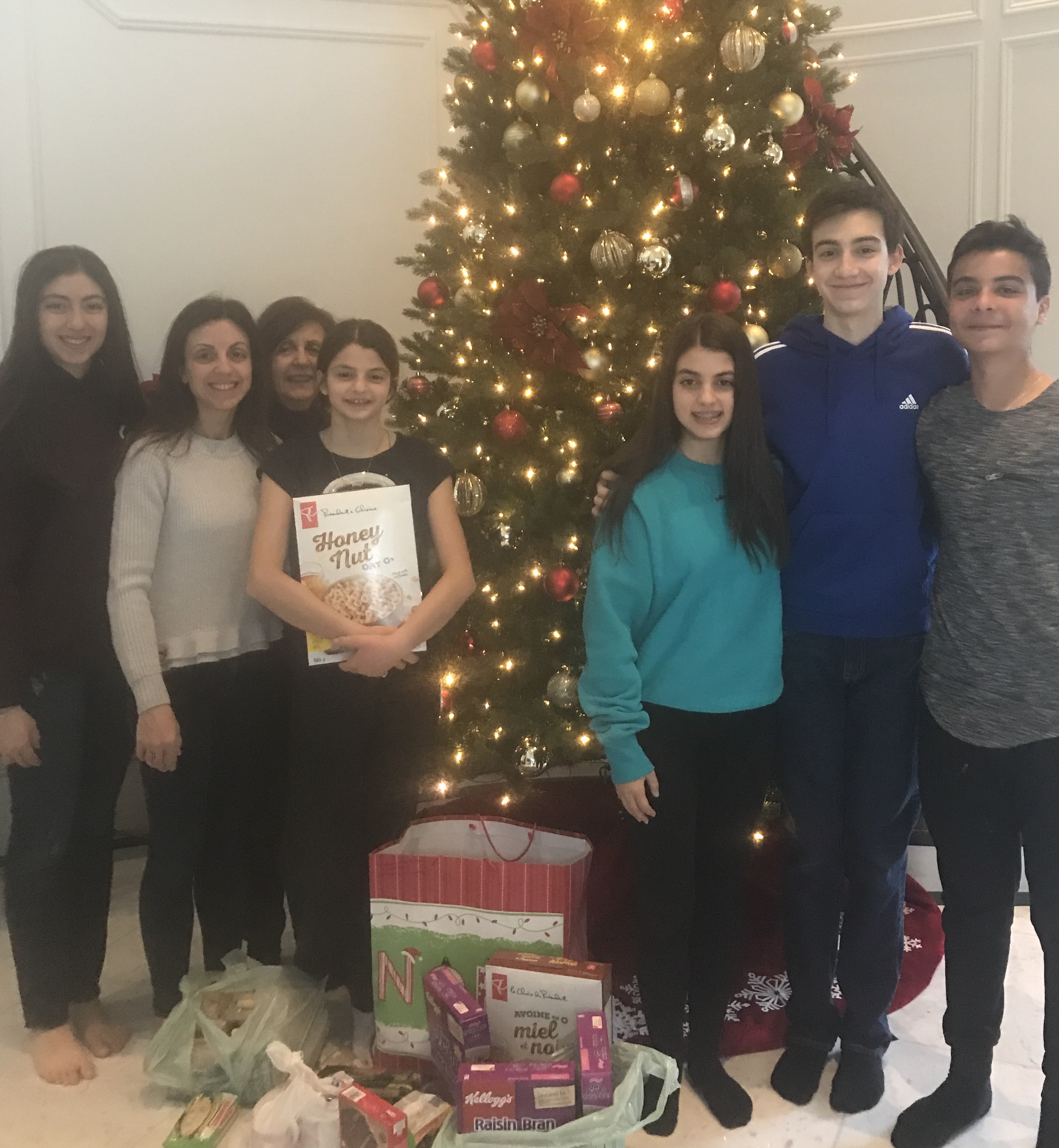 Family Christmas Invitation Donation