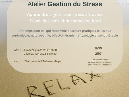 ATELIER GESTION DU STRESS