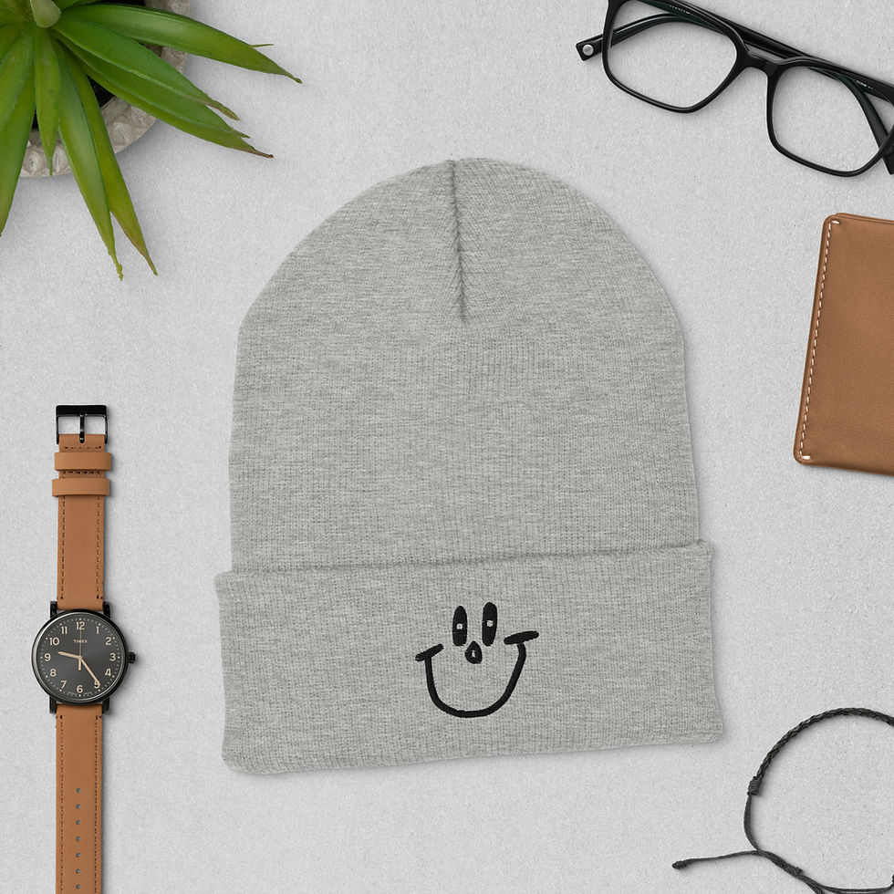 Thumbnail: Don Kane Smiley Face Cuffed Beanie
