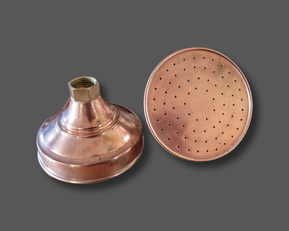 Handmade Copper Shower head 100mm The Water Alchemists