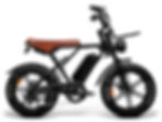 Bicicleta elétrica com rodas aro 20, banco de moto e pneus grossos 4.0