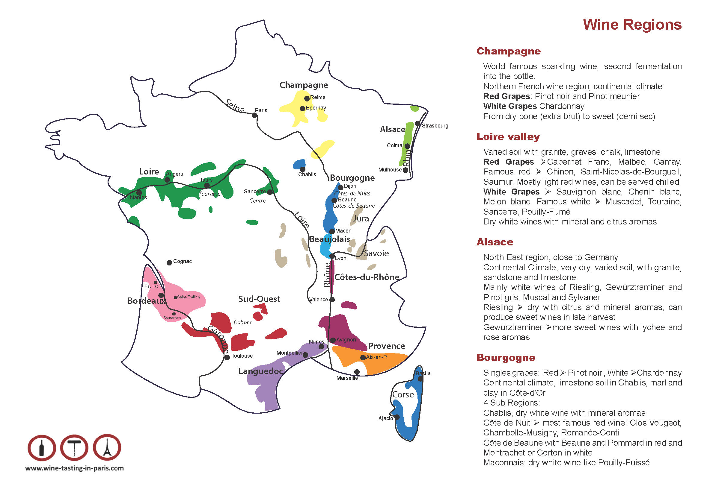 Création flyer et carte de France