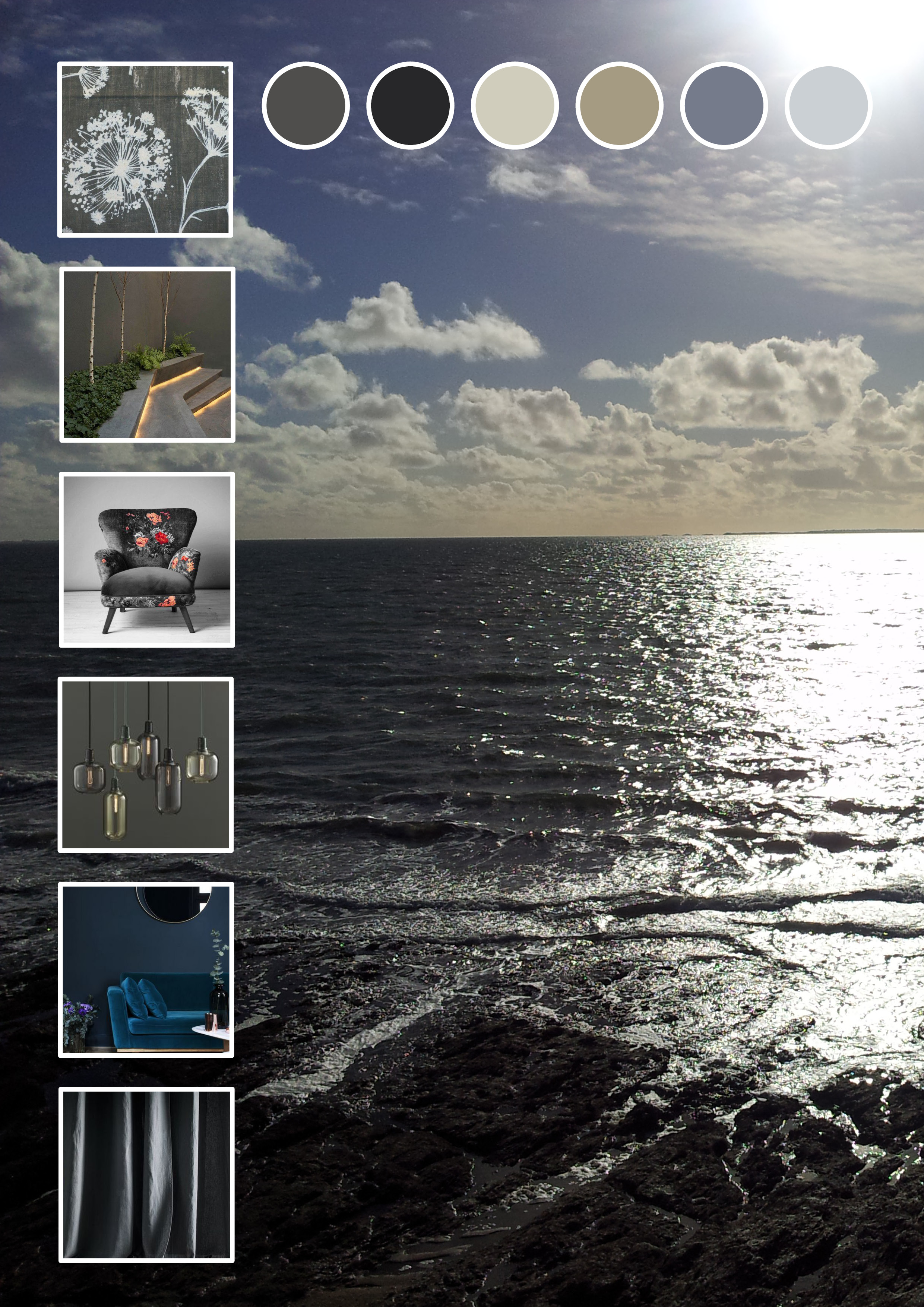 Planche tendance gris orage