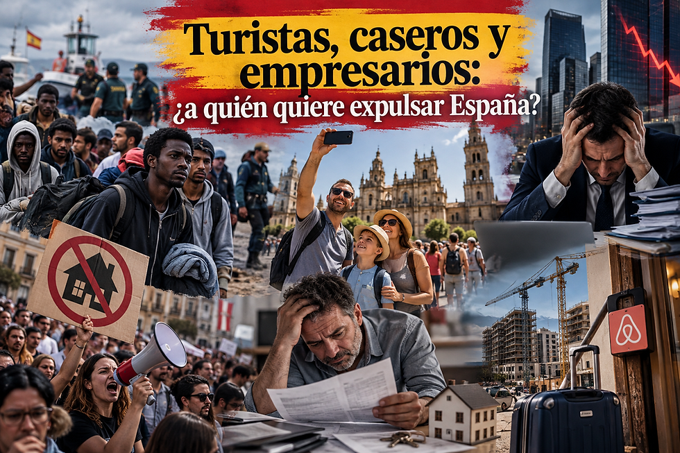 Turistas, caseros y empresarios: ¿a quién quiere expulsar España?