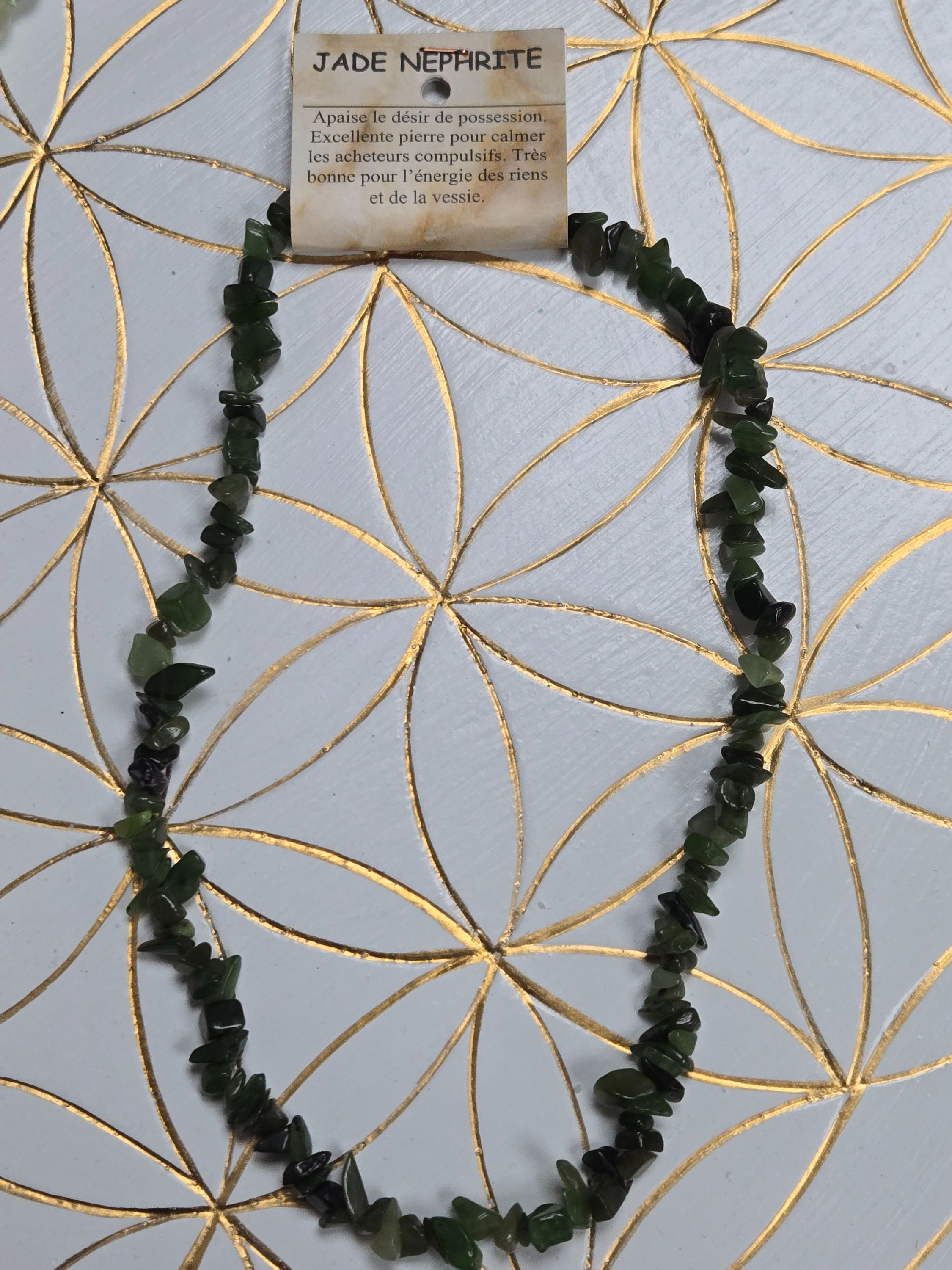 Jade néphrite collier