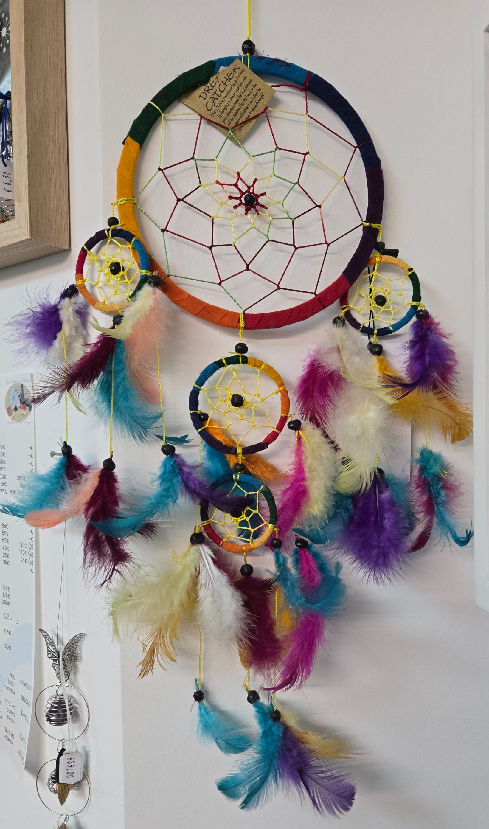 Attrape rêves Grands Cercles - Arc en Ciel
