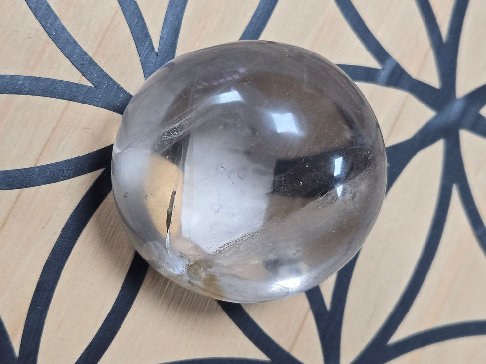 Quartz fumé ou cristal fumé sphère 117g