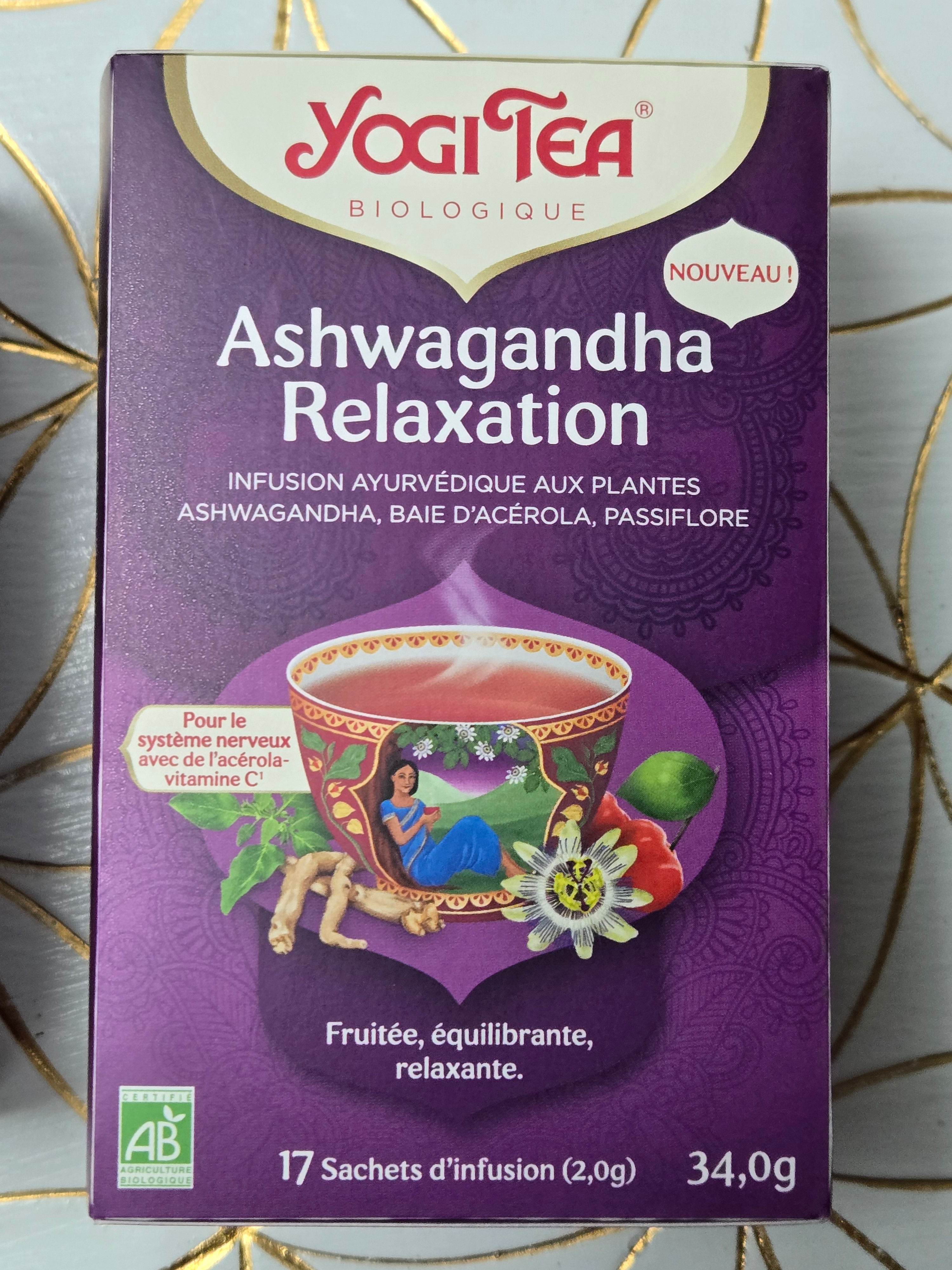 Yogi Tea Ashwagandha Relaxation – Infusion Bio pour un Esprit Calme