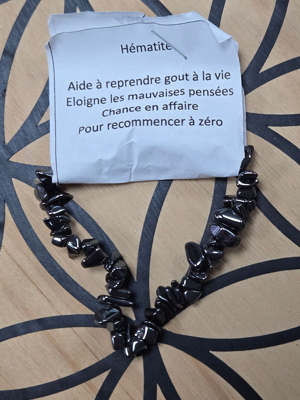 Miniature : Hématite bracelet - ANCRAGE • PROTECTION • STABILITÉ