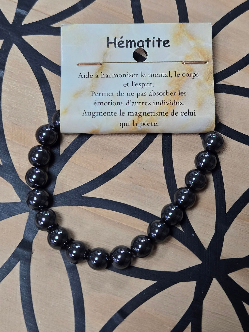 Miniature : Hématite bracelet - ANCRAGE • PROTECTION • STABILITÉ